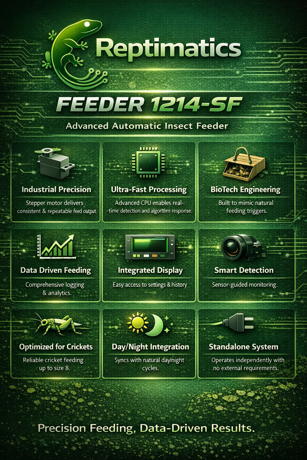 Reptimatics: Automatic Cricket Feeder 1214-SF